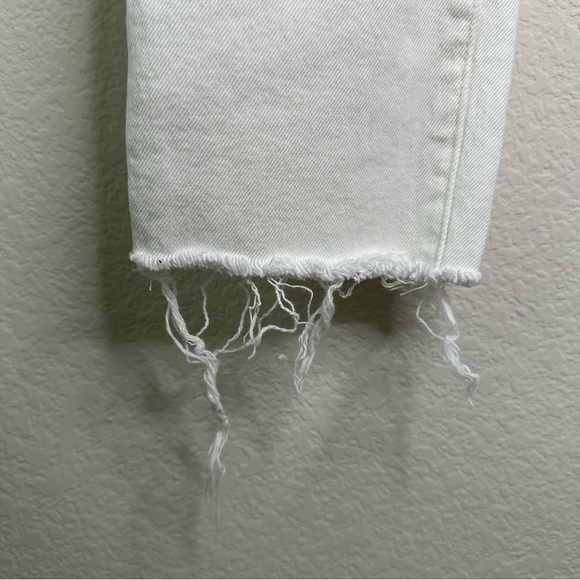 FRANK & EILEEN Cork Distressed Hem White Denim Slim Jeans SZ 26 - Picture 6 of 12